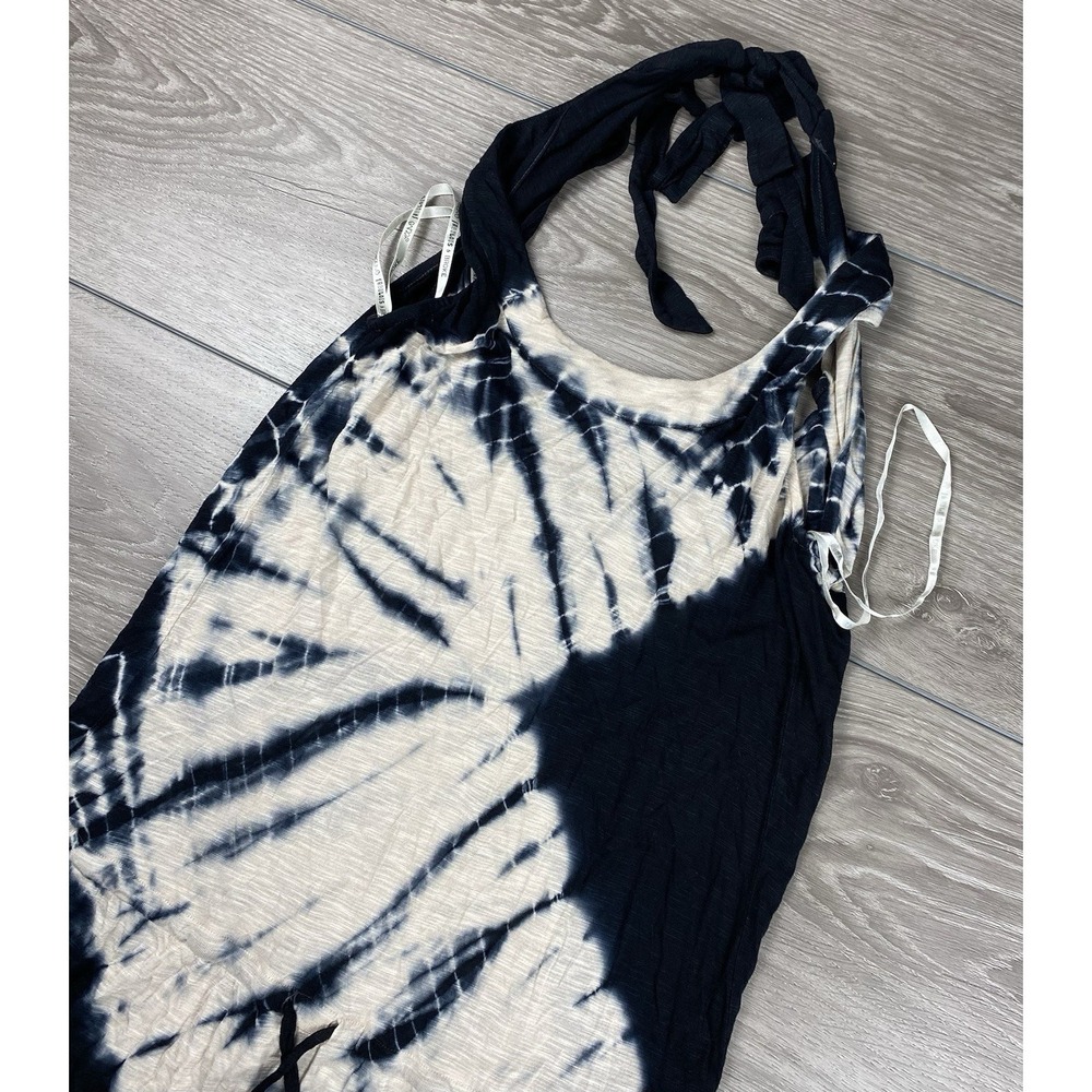Young Fabulous & Broke Women's Tie Dye‎ Halter Neck Midi Dress Black Medium